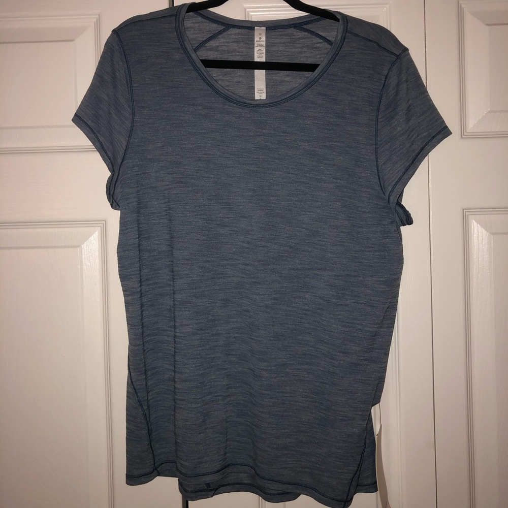 Blue Lululemon Workout Top